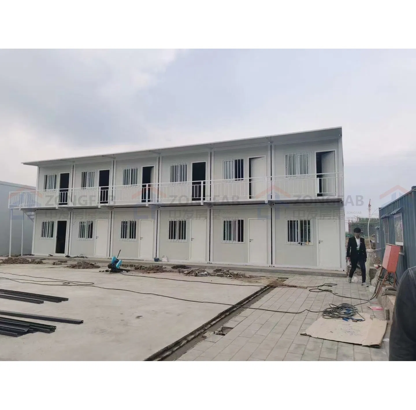 Factory Sale Wholesale Steel Prefab Container Modular Prefabricated Office House for Worker Dormitory Camp Construction Site Cabin