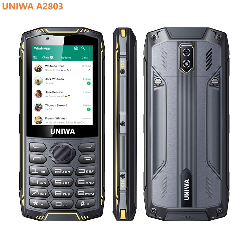 Защищённый смартфон Uniwa с клавиатурой, Android 11, 4G