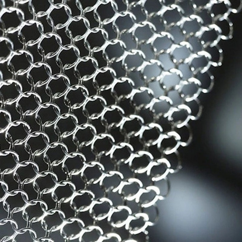 316 Stainless Steel Welded Ring Mesh Curtain for Architectural Decor