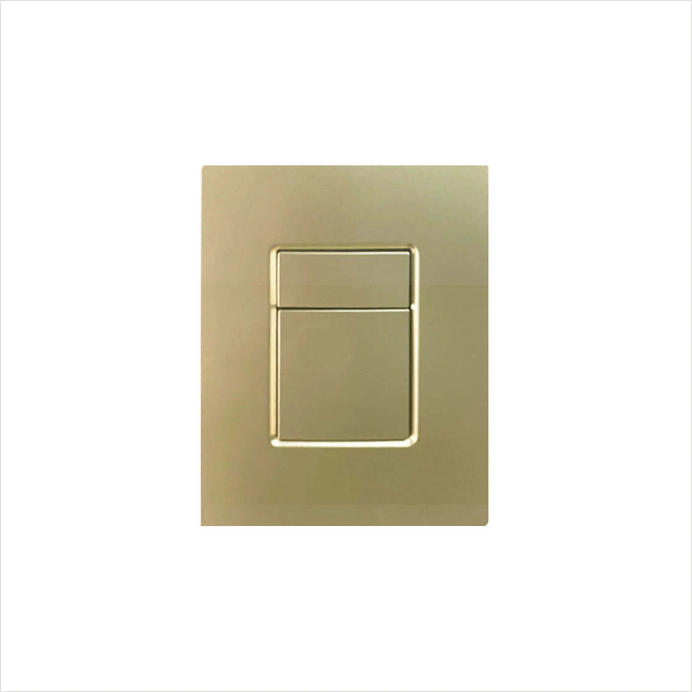 Simple and Beautiful Gowly Plate Concealed Stainless Steel Dual Flush Button