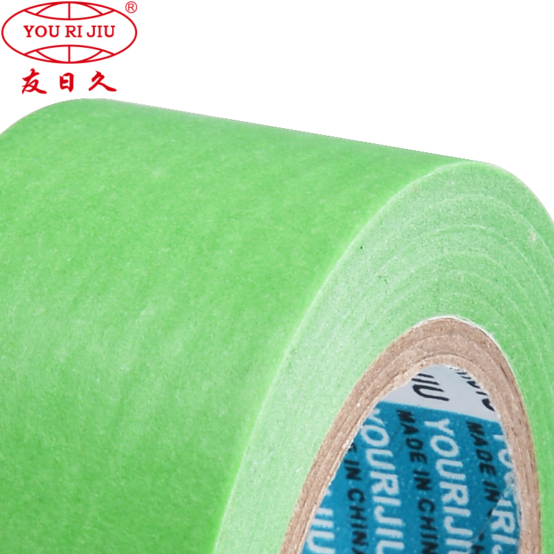 Yourijiu Good Holding Power No Residue Smooth Surface Waterbased Solvent Anti-Nitro Orange Green Washi Paper Adhesive Tape for Sports Equipment
