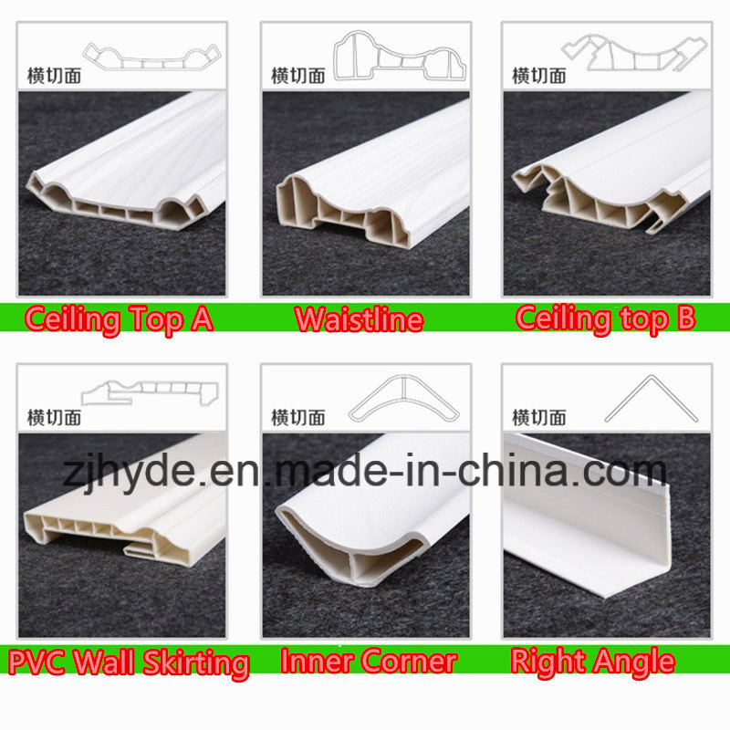 New Design PVC Waterproof Wall and Ceiling Decoration PVC Cornices Top Joint