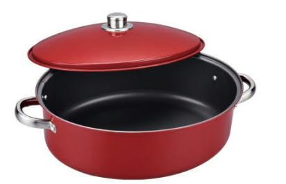 Овальный ростер 7.46 л с крышкой, антипригарный