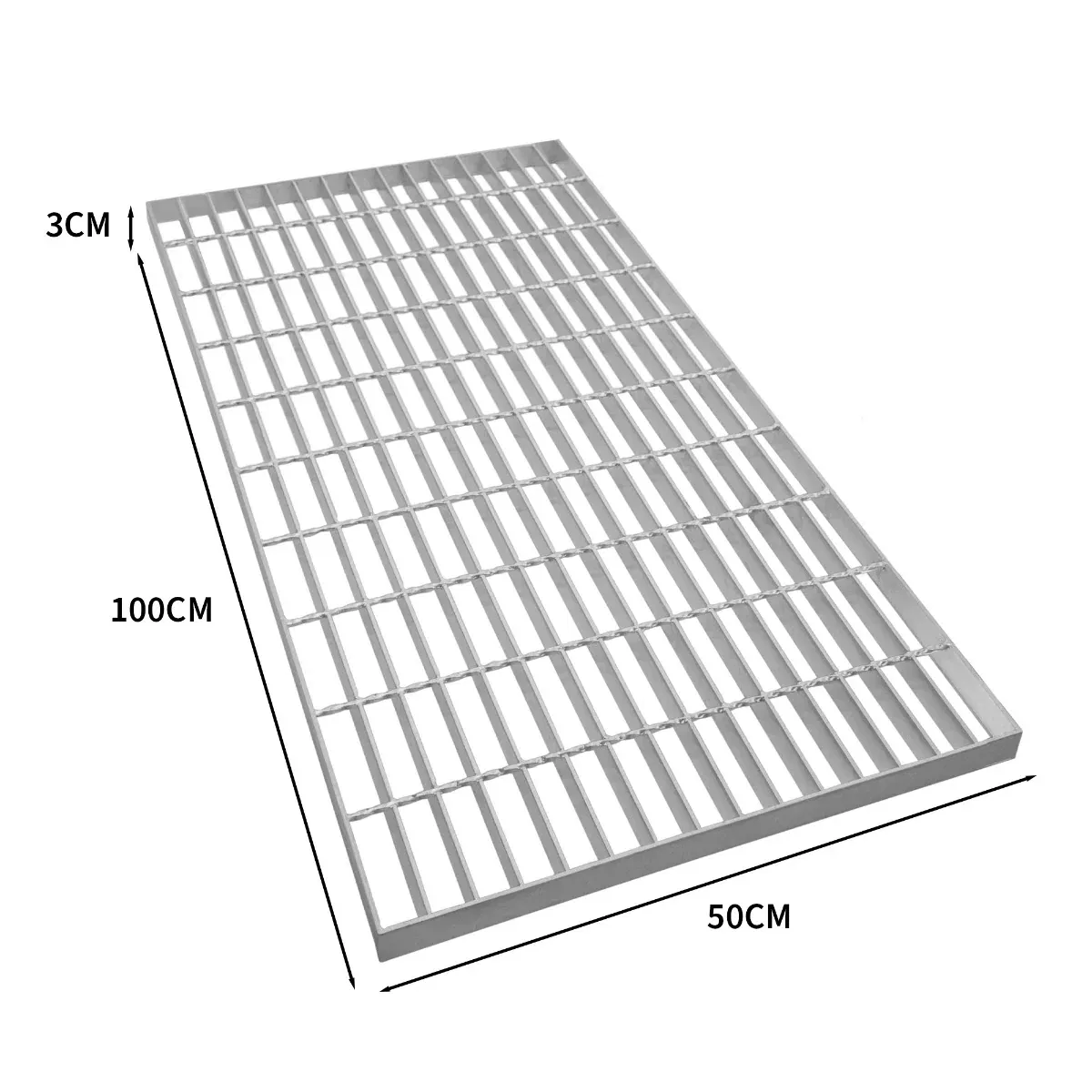 Heavy-Duty Galvanized Steel Grating for Maximum Load Support