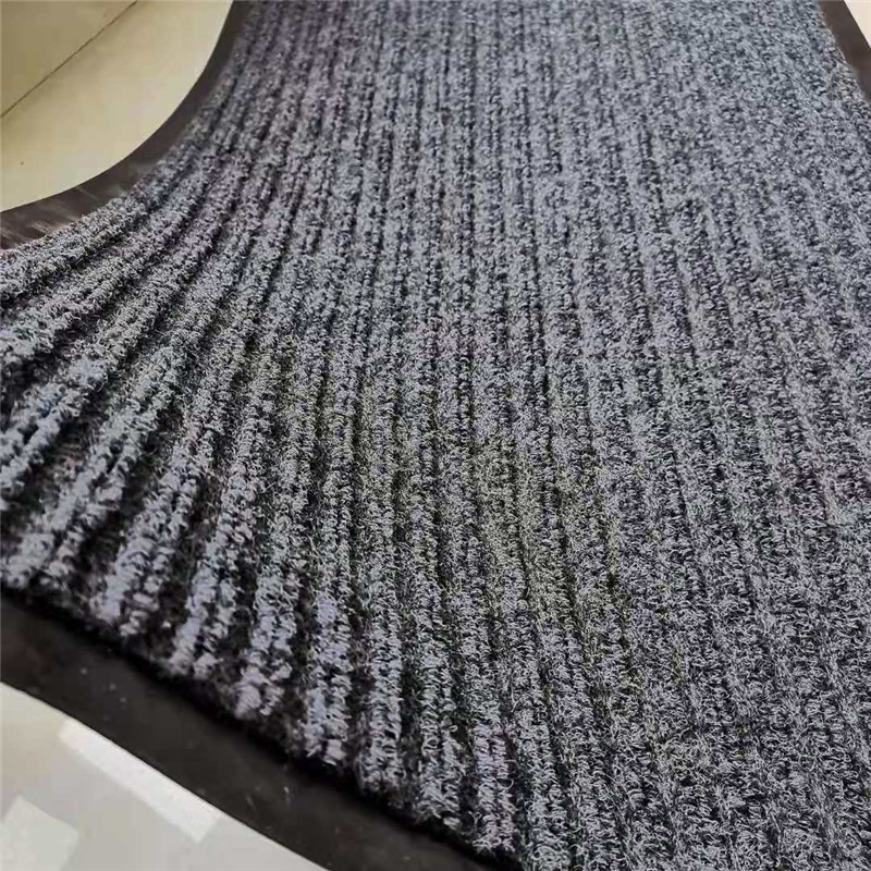 OEM Custom PVC Backing Anti-Slip Washable Kitchen Floor Mat/Anti Slip Toilet Nonwoven Double Rib PVC Entrance Door Mat Made in China Factory