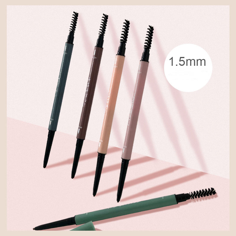 Double-Ended Ultra-Fine Eyebrow Pencil Wholesale Cosmetics Waterproof & Smudge-Proof Authentic Beauty Product