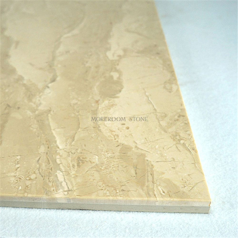 Cream Marble Stone Laminated Marble Porcelain Tile