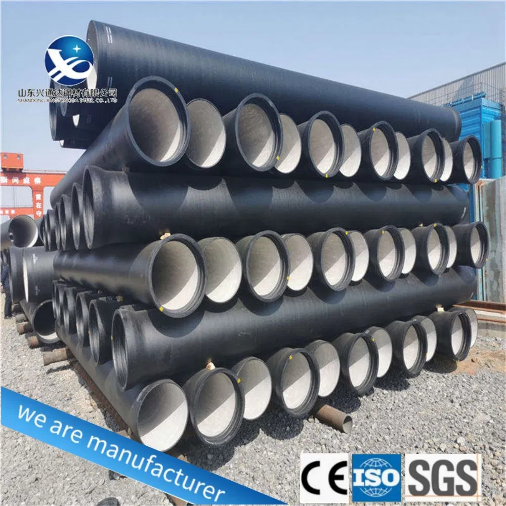 DN100 DN125 DN150 DN300 DN400 DN600 Ductile Iron Pipe for Underground Water Supply