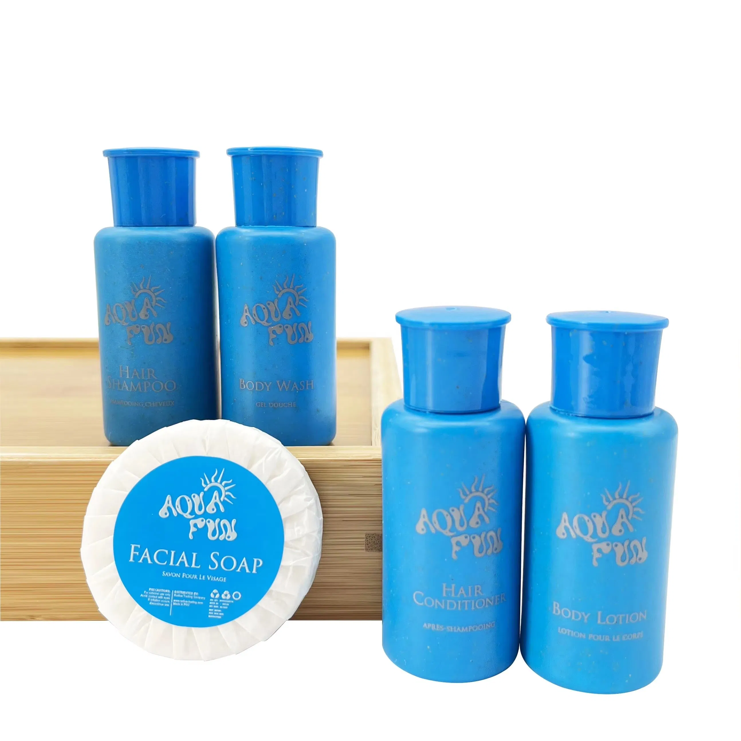 Eco Biodegradable 40ml Shampoo Wheat Straw Plastic Disposable Hotel Amenities