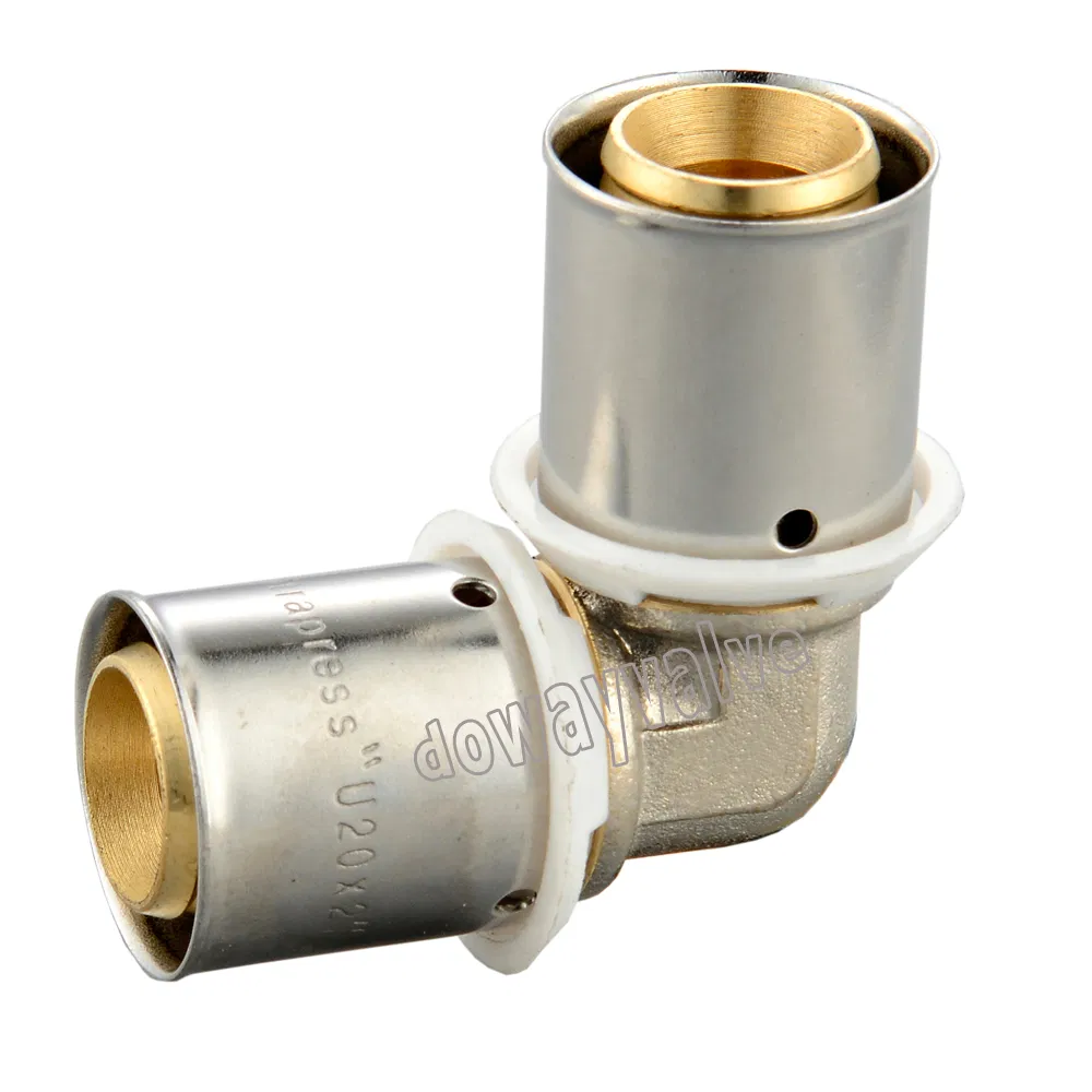 Brass Press Tee for Multilayer Pipes