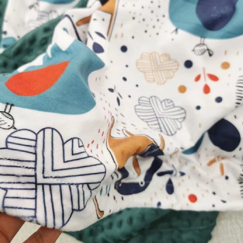 Print Appease DOT Microplush Baby Blanket of Polyester Hometextiles Thow Wholesale
