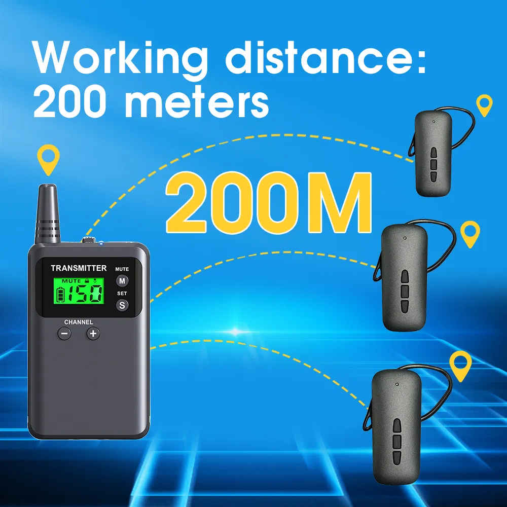 Беспроводная система гида 2.4G для экскурсий и конференций