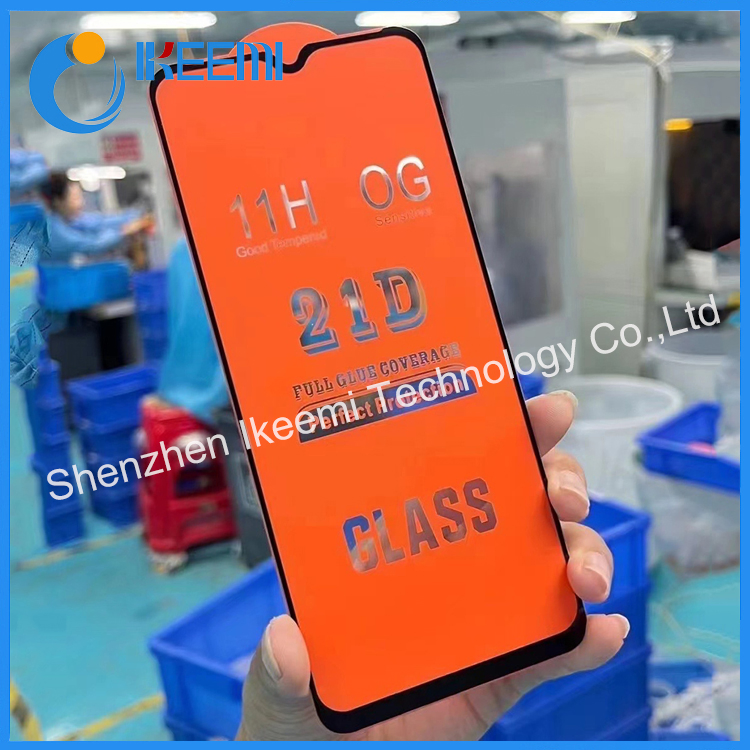 Защитное стекло 9H 21D для iPhone 7-16, антицарапины