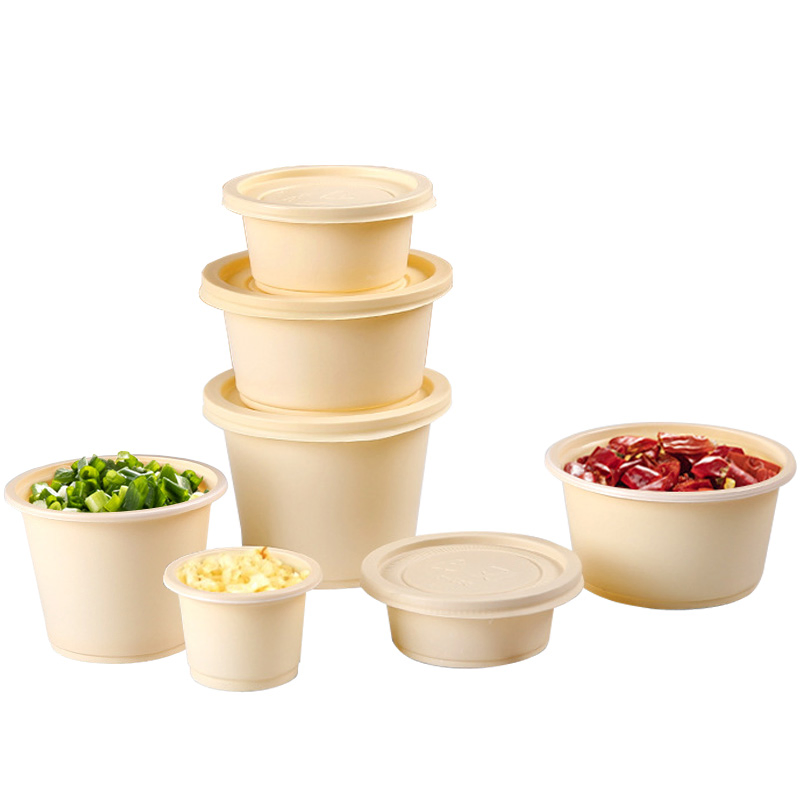130mm Biodegradable Cornstarch Soup Bowl Disposable Catering Product Food Storage Bowl