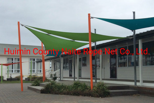 Fireproof Waterproof Rectangle Triangle Square LDPE Coated Sun Shade Net Canopy Sun Shade Sail Fences Nets for Outdoor Pools Privacy Camp Greenhouse