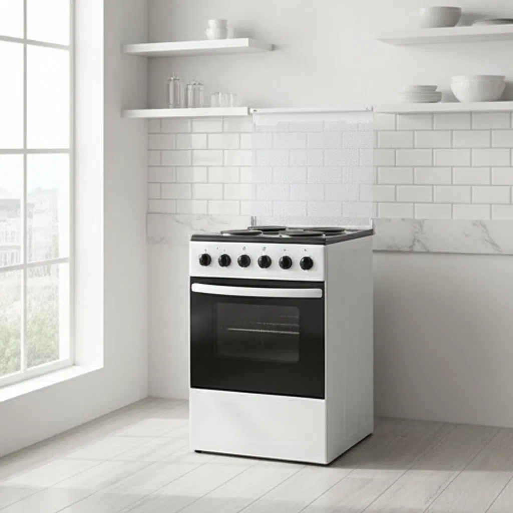 20inch Commercial White Full-Electric Freestanding Oven