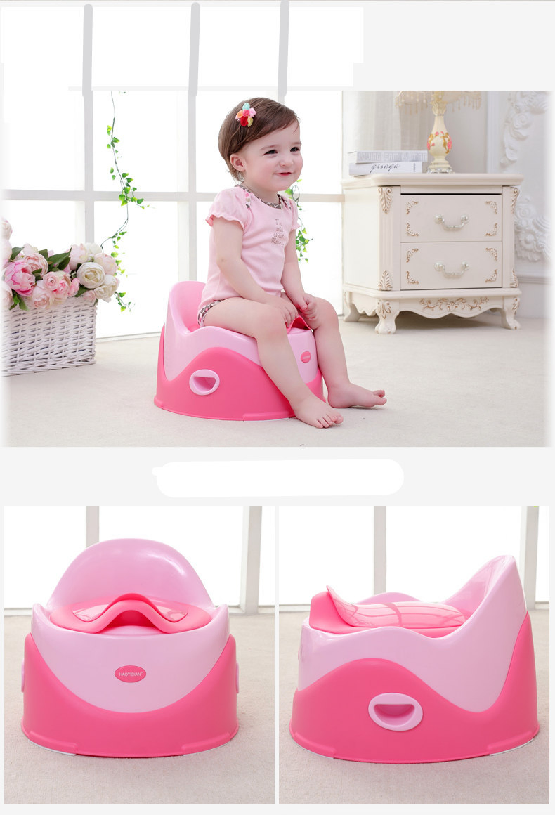 Detachable 2 in 1 Bright Color Eco-Friendly PP Baby Portable Toilet