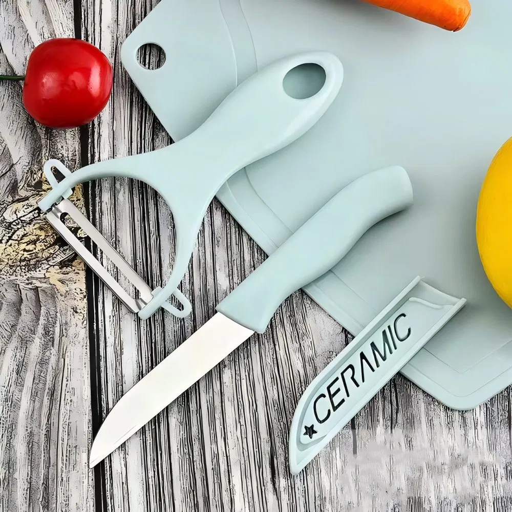 Versatile 3 in 1 Kitchen Knife Set with Cutting Board