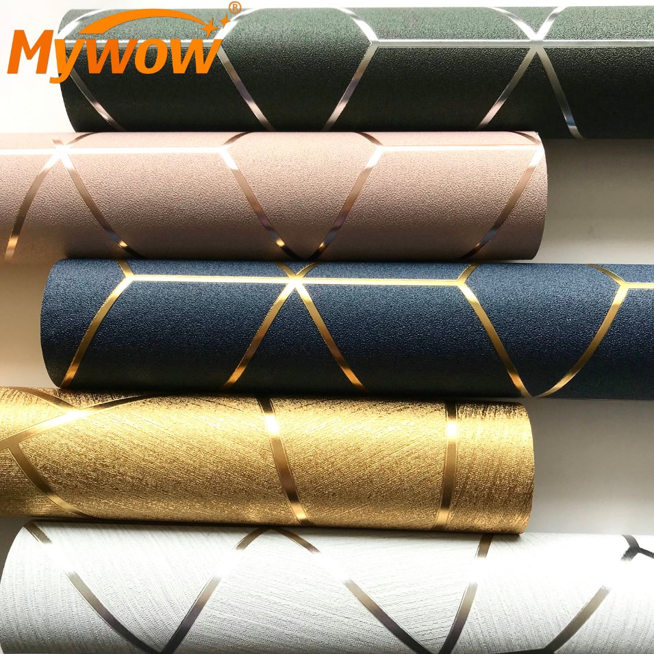 2024 Wall Art Luxury Home Metallic PVC Wallpaper 3D Wall Paper