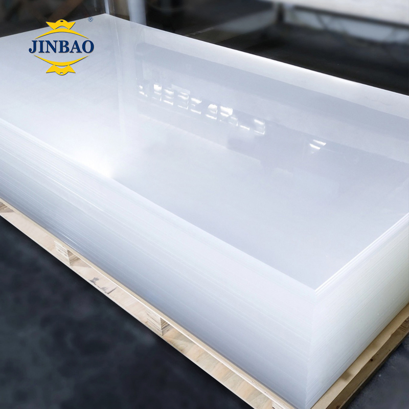 Jinbao Factory 100% Virgin Plastic Flame Resistant Frosted PMMA Perspex Transparent Color Glass Acrilico Clear Cast Acrylic Sheet for Laser Cutting