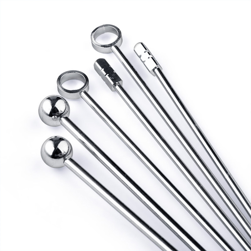 Stainless Steel Custom Fruit Needle Cocktail Bar Sign Drink Pick Spear Party Tools Fruit Needles