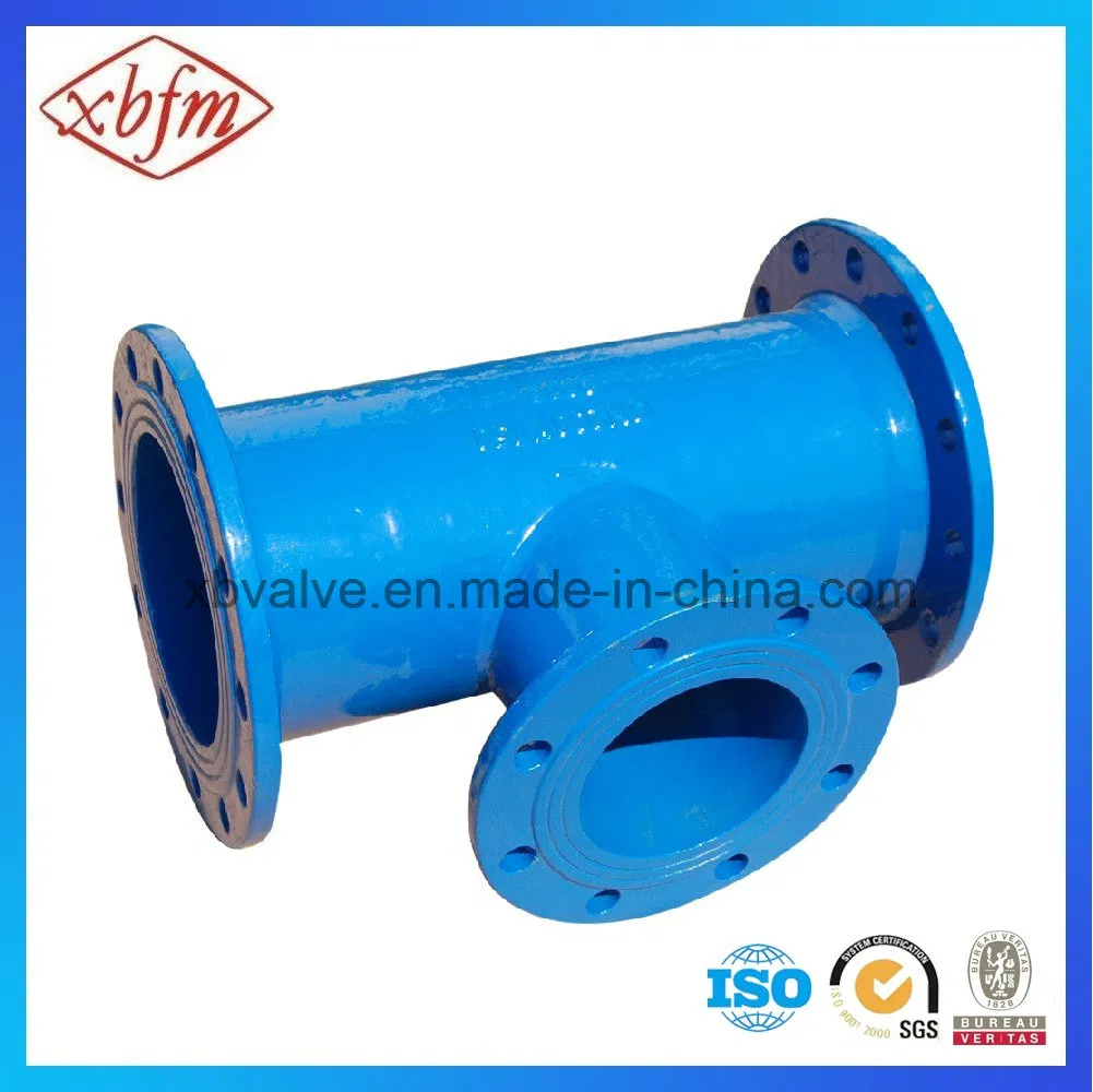 Pipe Line Connection All Flange End Equal Tee