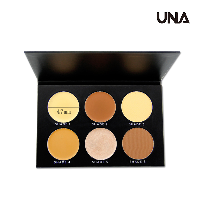 Wholesale 6 Color Multipurpose Face Body Contour Shading Powder Private Label Long Lasting Makeup Concealer Palette