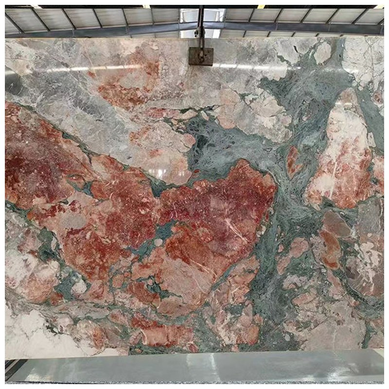 Chinese Four Seasons Pink Marble Slabs for Interior Decoration Projects