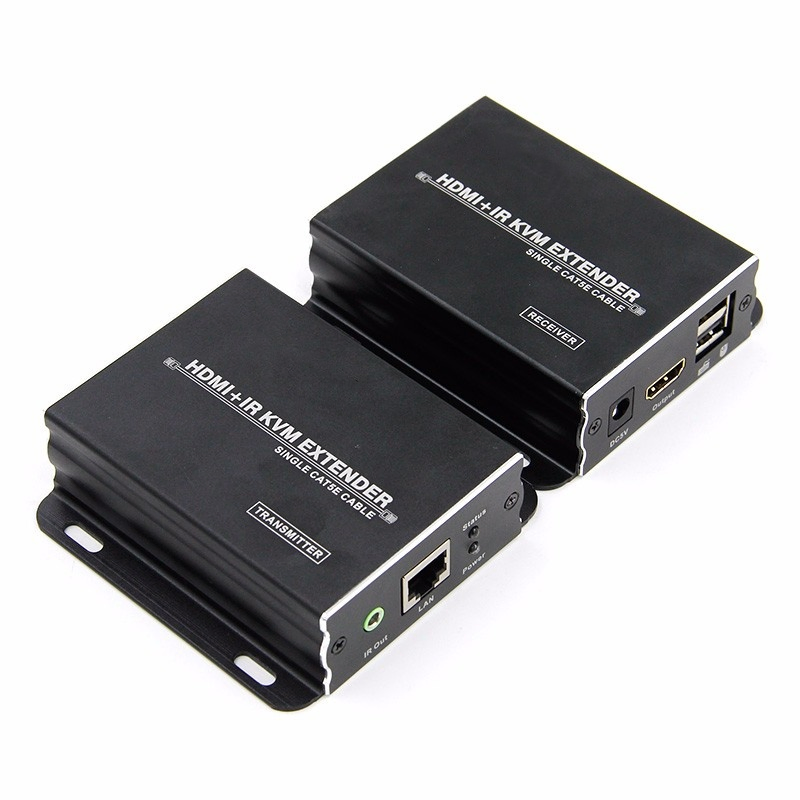 HDMI Extender 120m Kvm IR Pass Though Receiver Transmitter 1080P60Hz Tx Rx HDMI Kvm Extender
