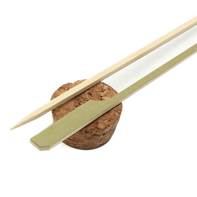 Disposable Personalized Food Bamboo Skewer Flat Bamboo Paddle Sticks