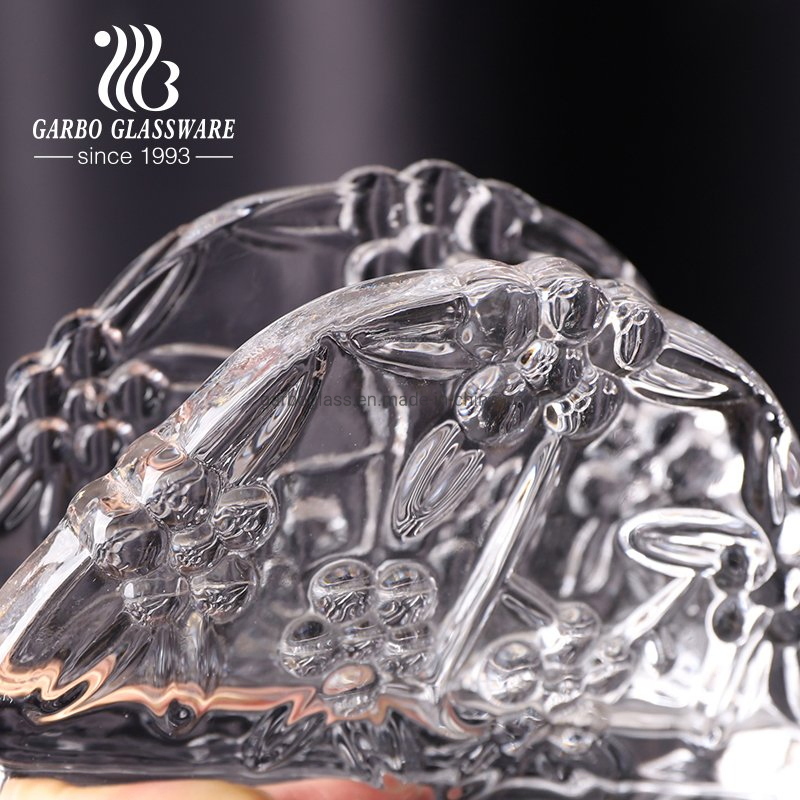 Practical Antique Vintage Glass Napkin Holder Crystal Clear Standing Glass Tissue Holder