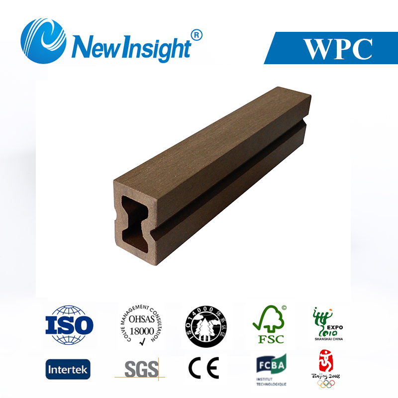 40*25mm Wood Plastic Composite WPC Keel