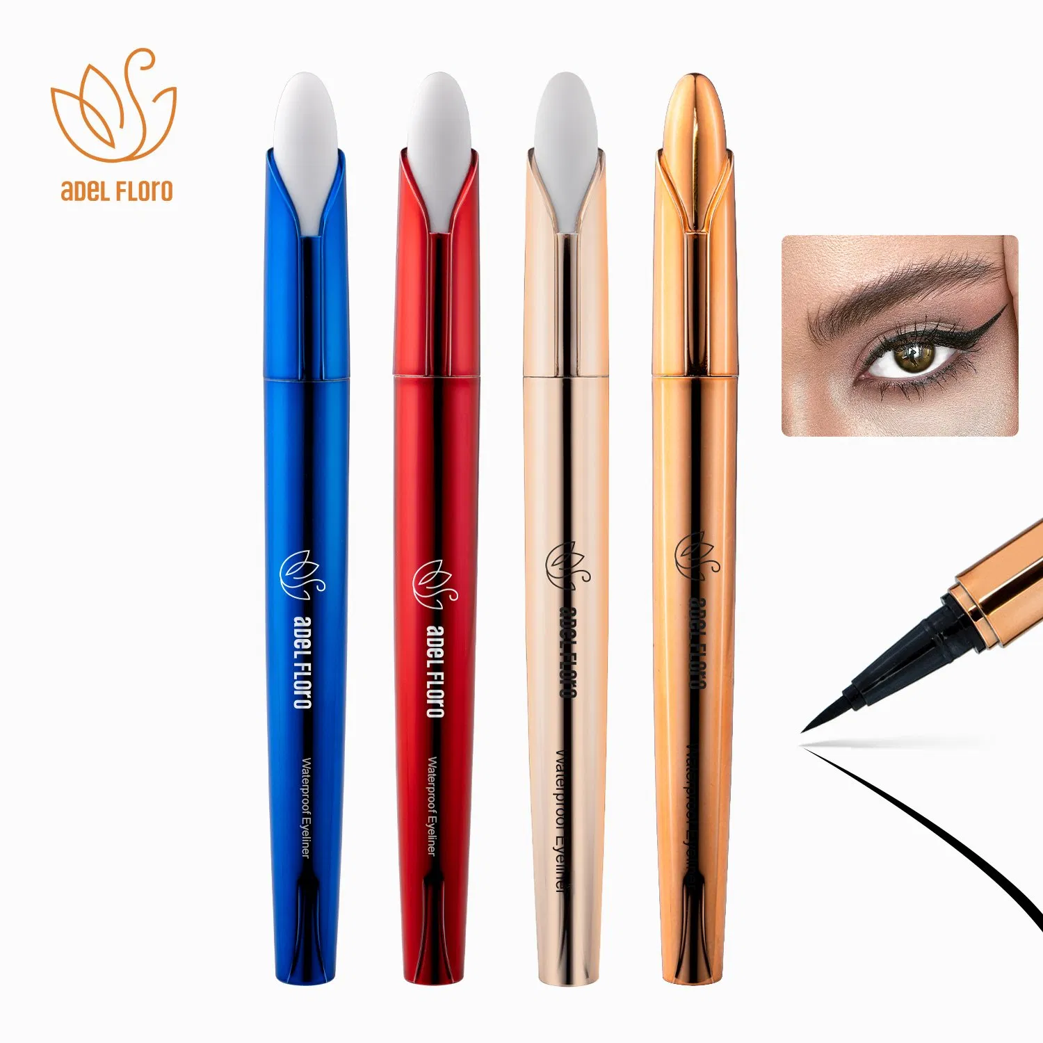 Best Permanent Natural Vegan Brown Black Waterproof Smudge Proof Liquid Eyeliner Eom