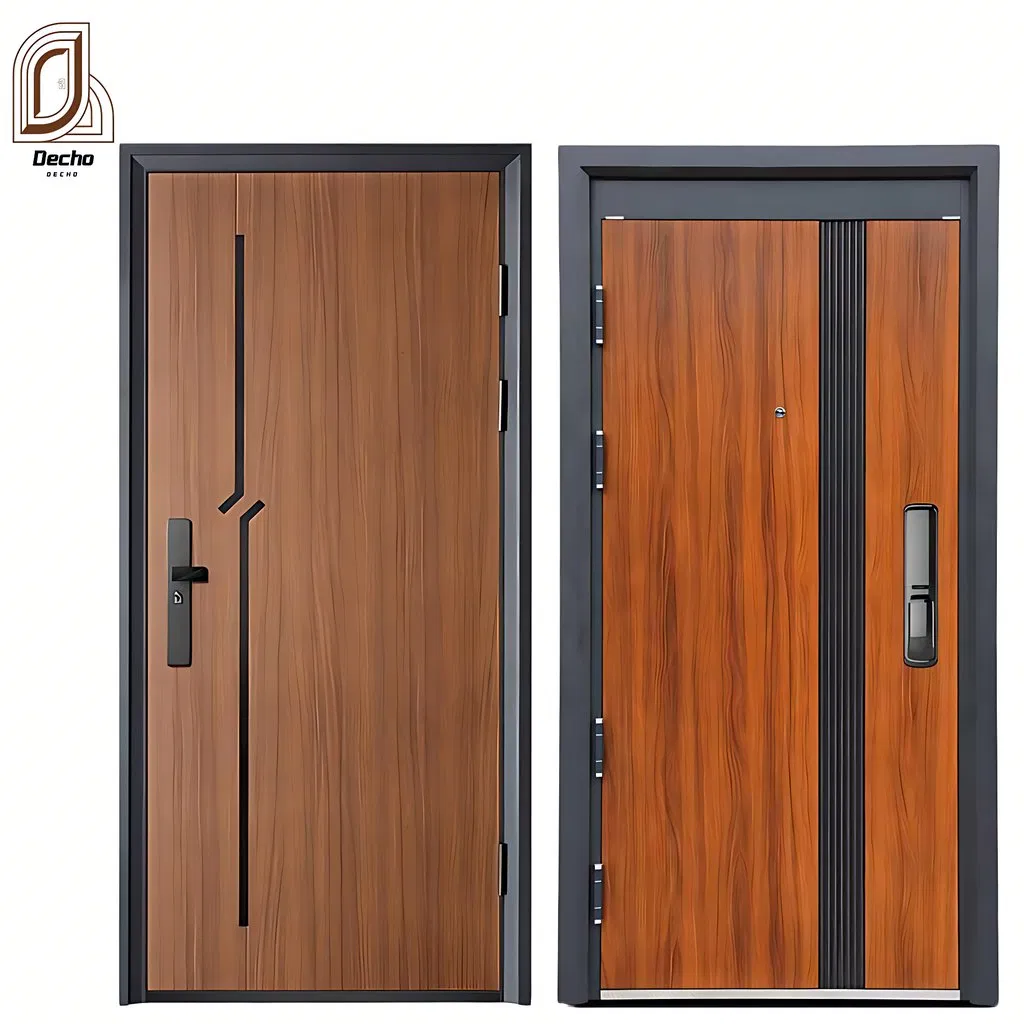 Exterior Security Residential Anti-Theft Modern Single Steel Entrance Door for Home Project