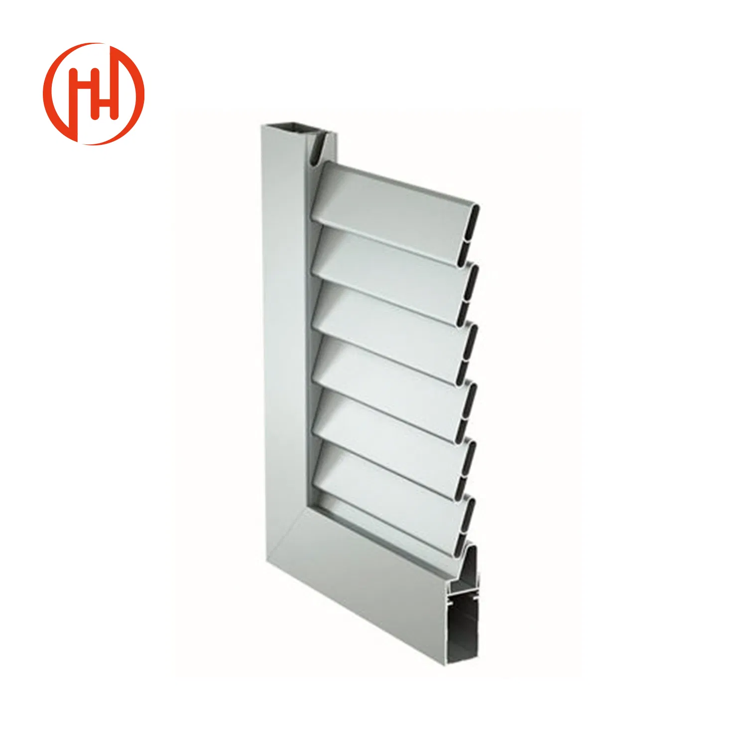 Customized Exterior Aluminium Alloy Airfoil Blades Louvers Window Aluminum Shutter Panel
