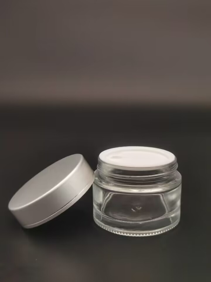 Glass Cream Jar with Aluminium Cap