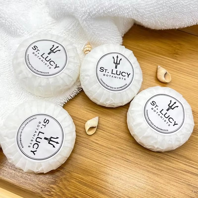 OEM High Quality Hotel 35g Soap Hotel Paper Pleated Wrapping Soap