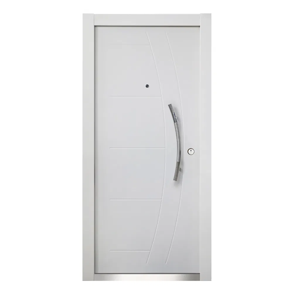 Wood Color PVC Coated Steel Door
