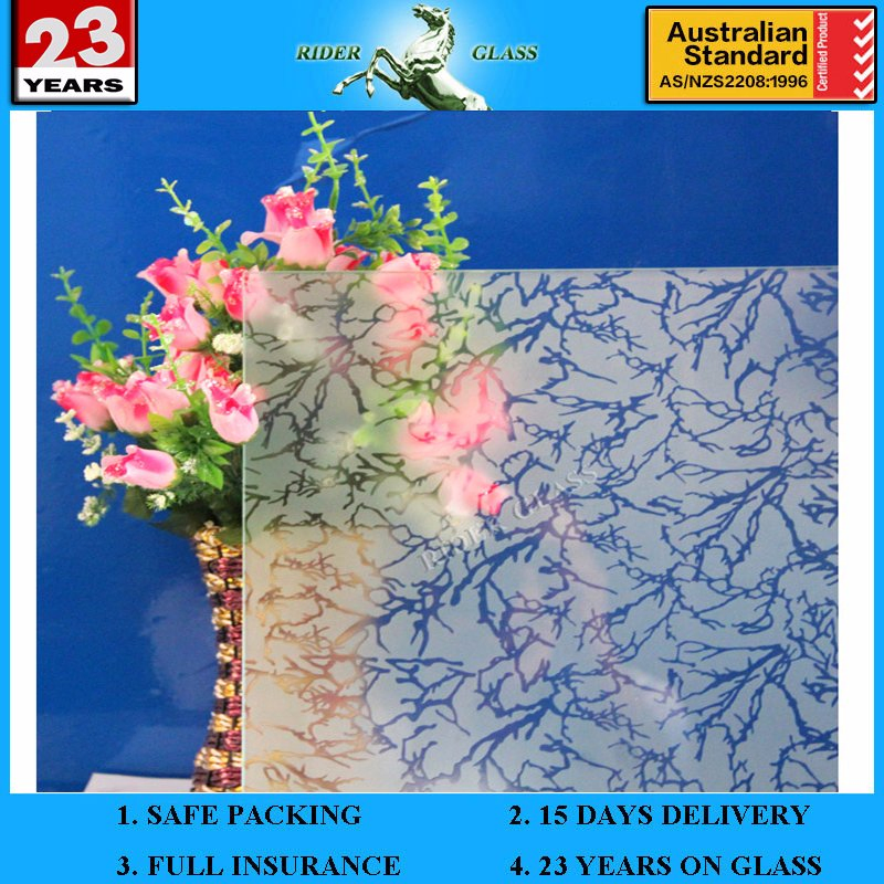 3-6mm Am-15 Decorative Acid Etched Frosted Art Architectural Glass