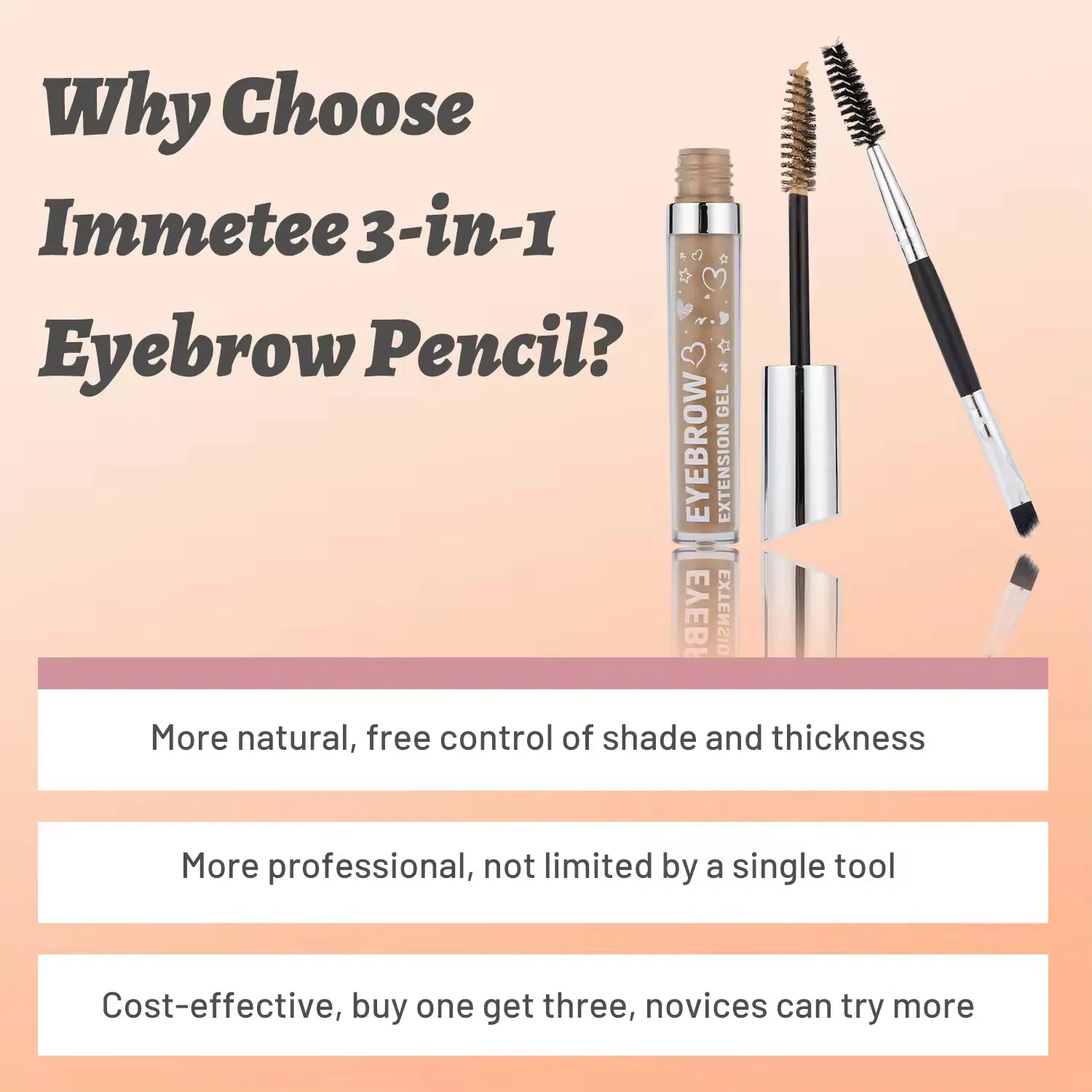 High-Pigmented Instant Filling & Shaping Makeup Brow Tint Cream