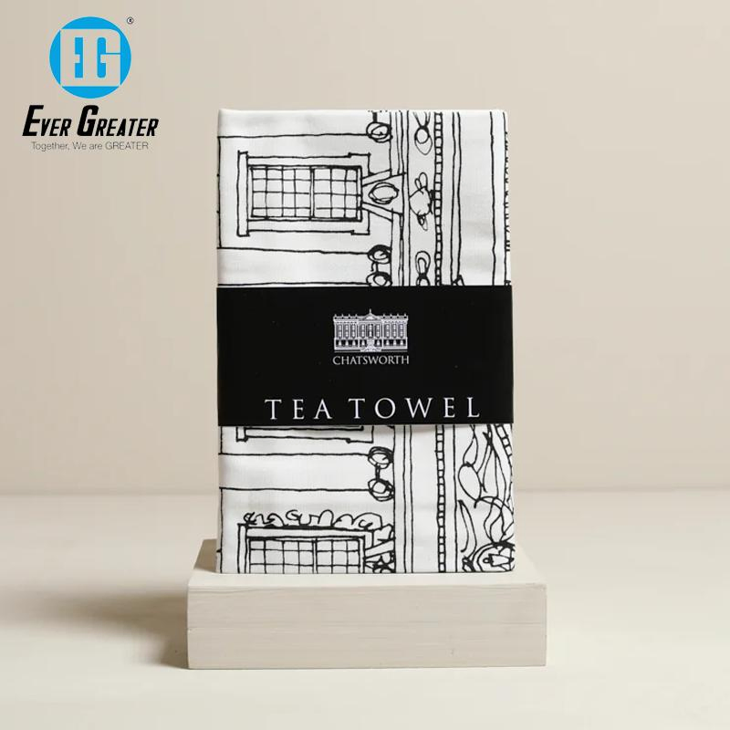 Custom-Made 100% Cotton Printed Beautiful Holiday Limited Reusable Kitchen Towels