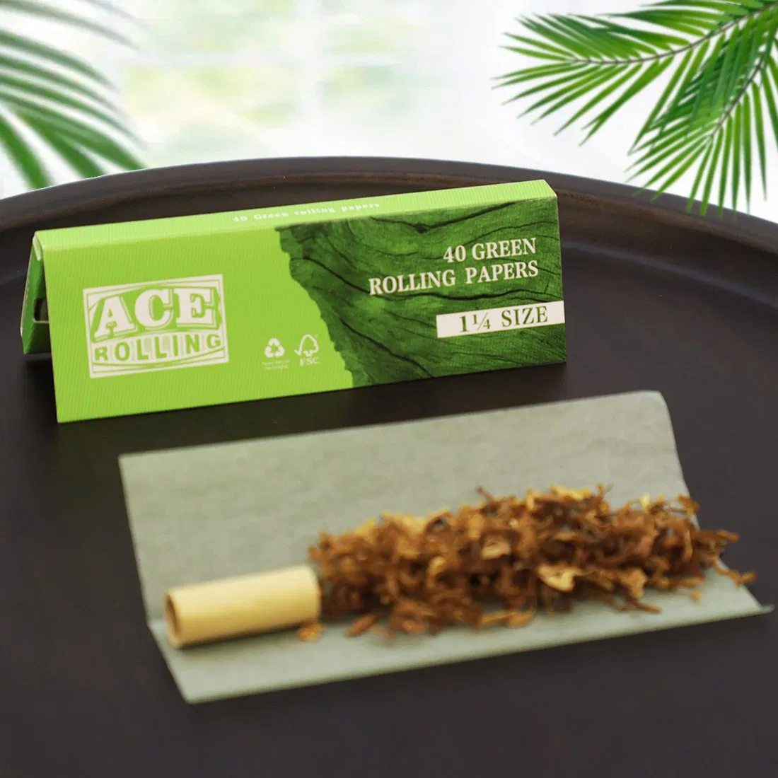 Customized Factory Price Vertical Grain Cigarette Rolling Papers for Smoking