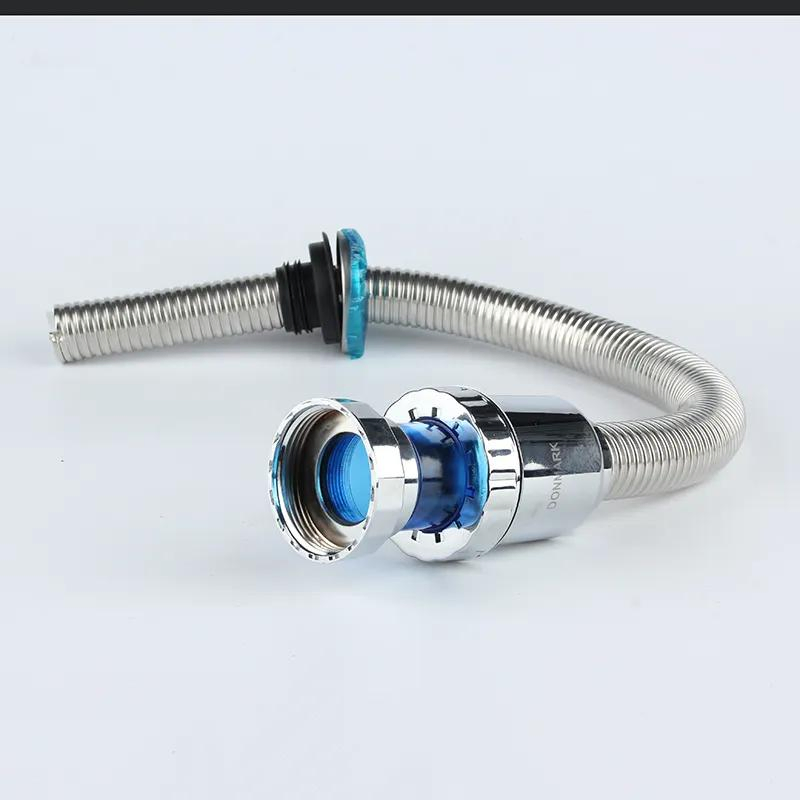 Гибкий хромированный сифон для раковины из Таиланда