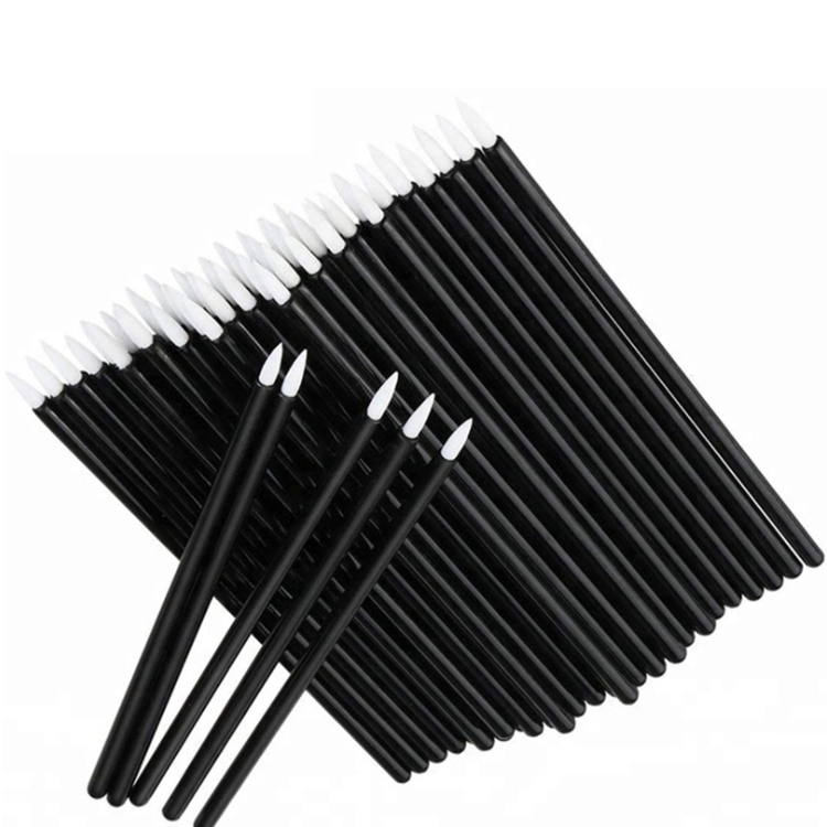Cheap Lip Gloss Makeup Brush Disposable Eye Liner Brush Cosmetics Eyeliner Wands Applicator with Cover