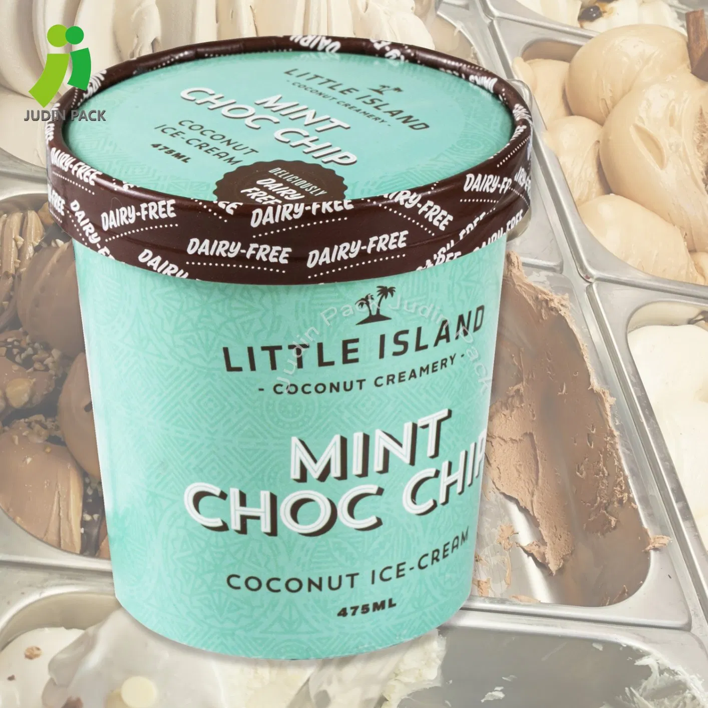 Frozen Yogurt Paper Cups Ice Cream Cup for Ice Cream, Cold Yogurt, Hot Soups, Fruits, Cereals, Cakes and Pies