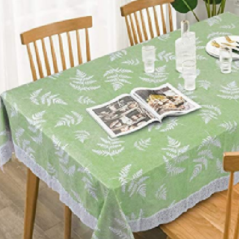 PVC Tablecloth Heavy Duty Vinyl Waterproof Oil-Proof Table Cloth Stain-Resistant Wipeable Rectangle