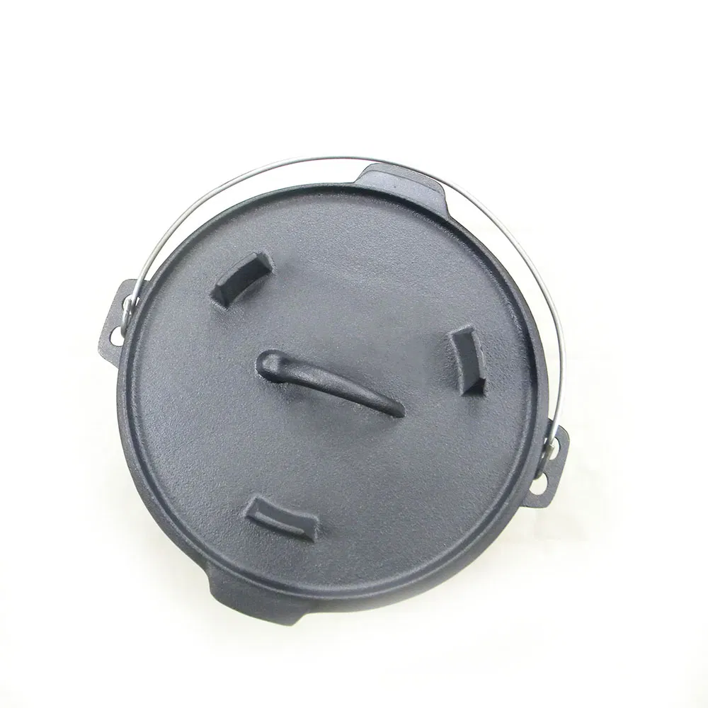 Чугунный походной котелок Dutch Oven на 3 ножках, 4.5 л