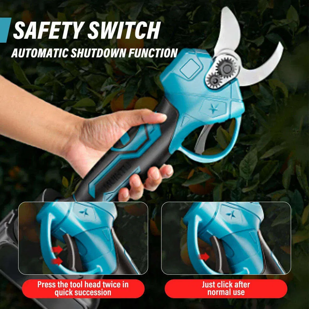3.0 Opening Brushless Two-Speed Control Pruning Shears with Digital Display