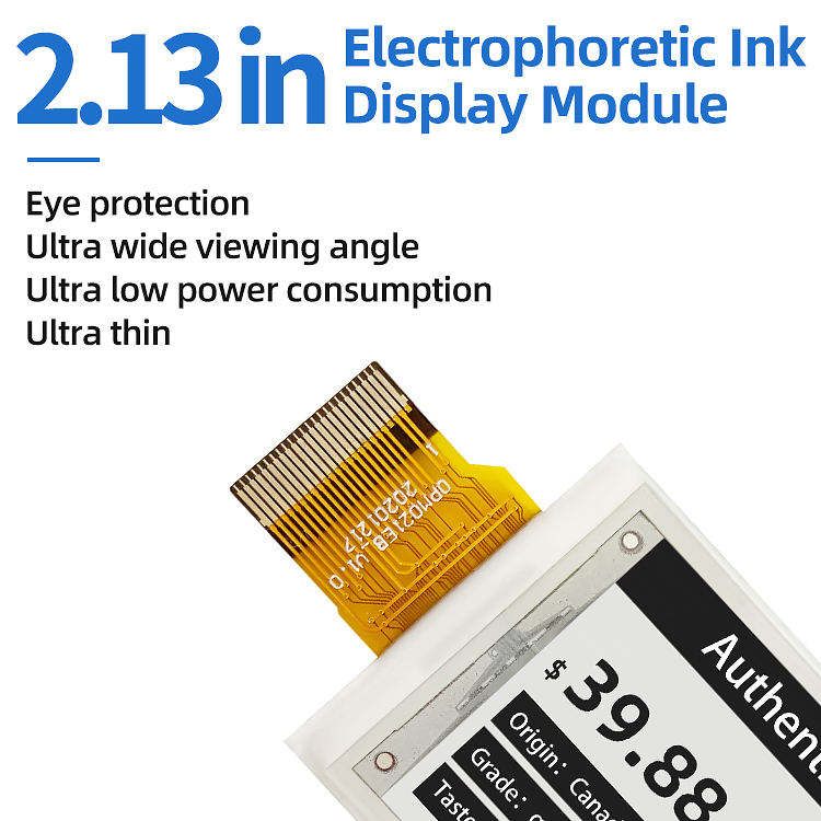 2.13-Inch Wireless E-Paper ESL Tag - Digital Smart Price Tag for Supermarket Automation