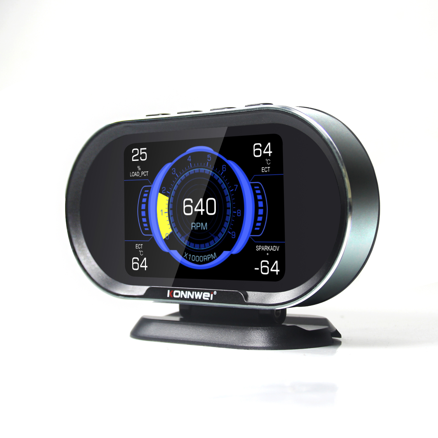 Проекционный дисплей HUD OBD2 Konnwei KW206 датчик скорости